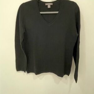 CHARTER CLUB Sweater
Women M 2-Ply Cashmere V-neck
Long Sleeve Size M Black Soft